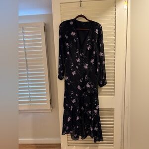 Banana Republic tie waist maxi dress
